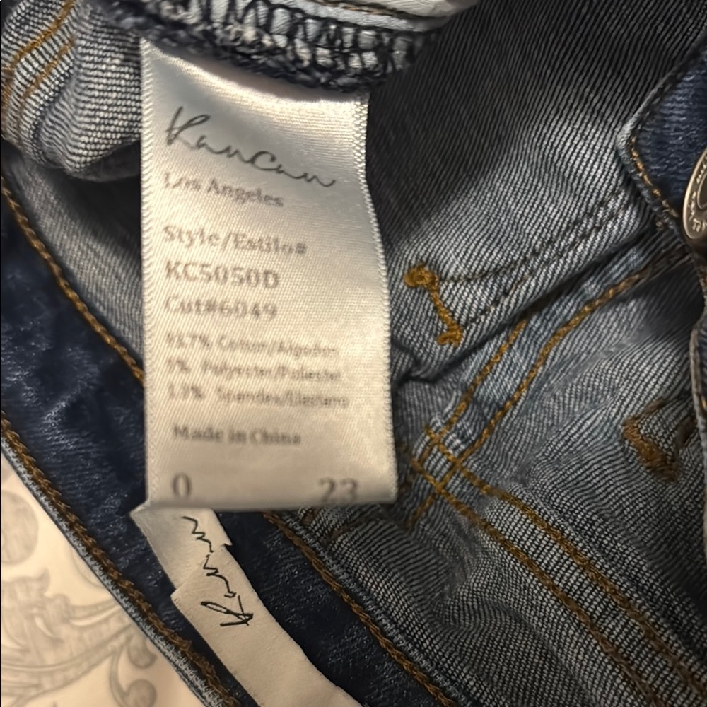 KanCan Ripped Dark Blue Skinny Jeans - Picture 5 of 8
